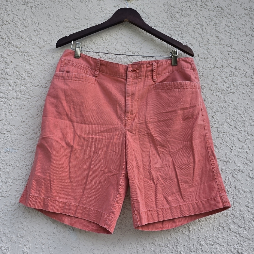LRL Lauren Jeans Co. Salmon Pink Cotton Chino Shorts 12)